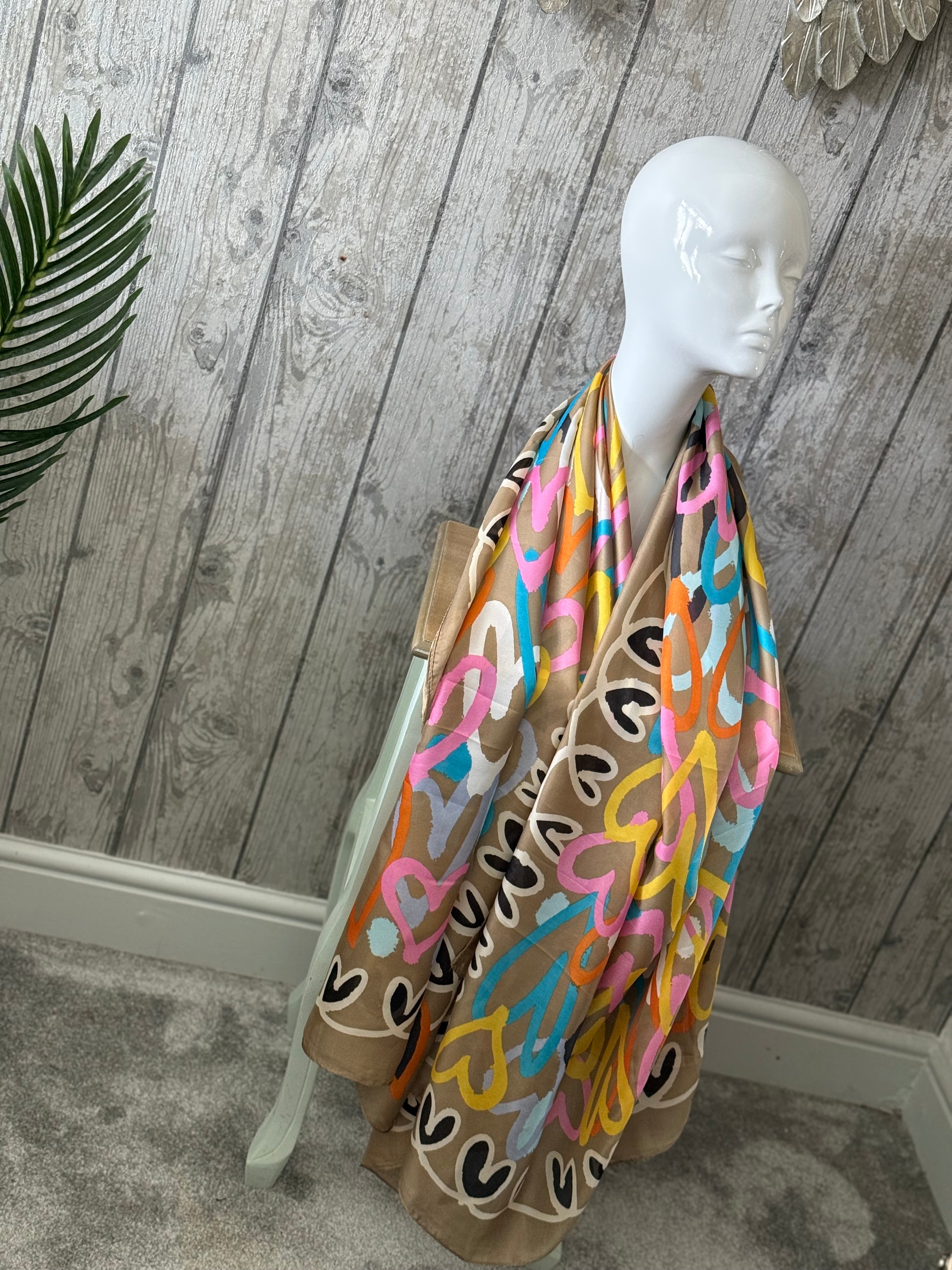 Heart scarf