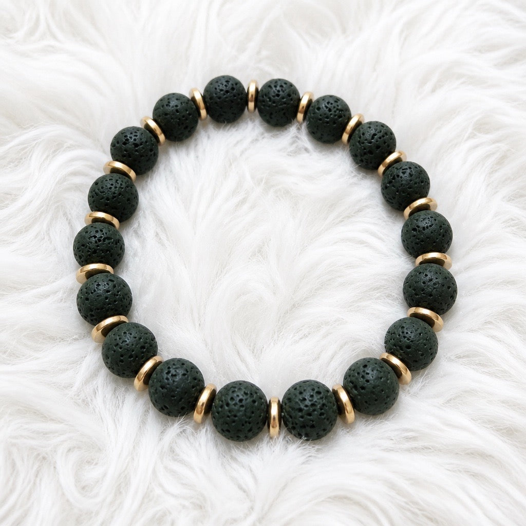 Volcanic Balance Lava Stone Bracelet