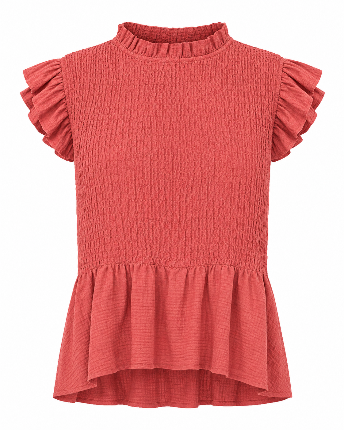 Sienna Shirred Frill Top