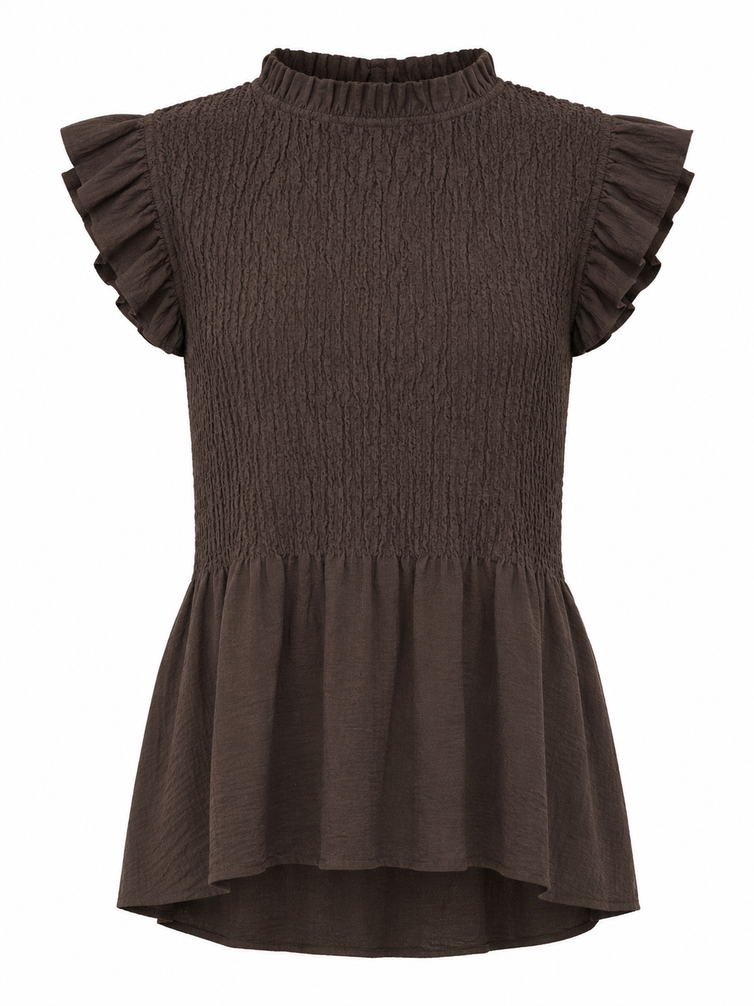 Sienna Shirred Frill Top