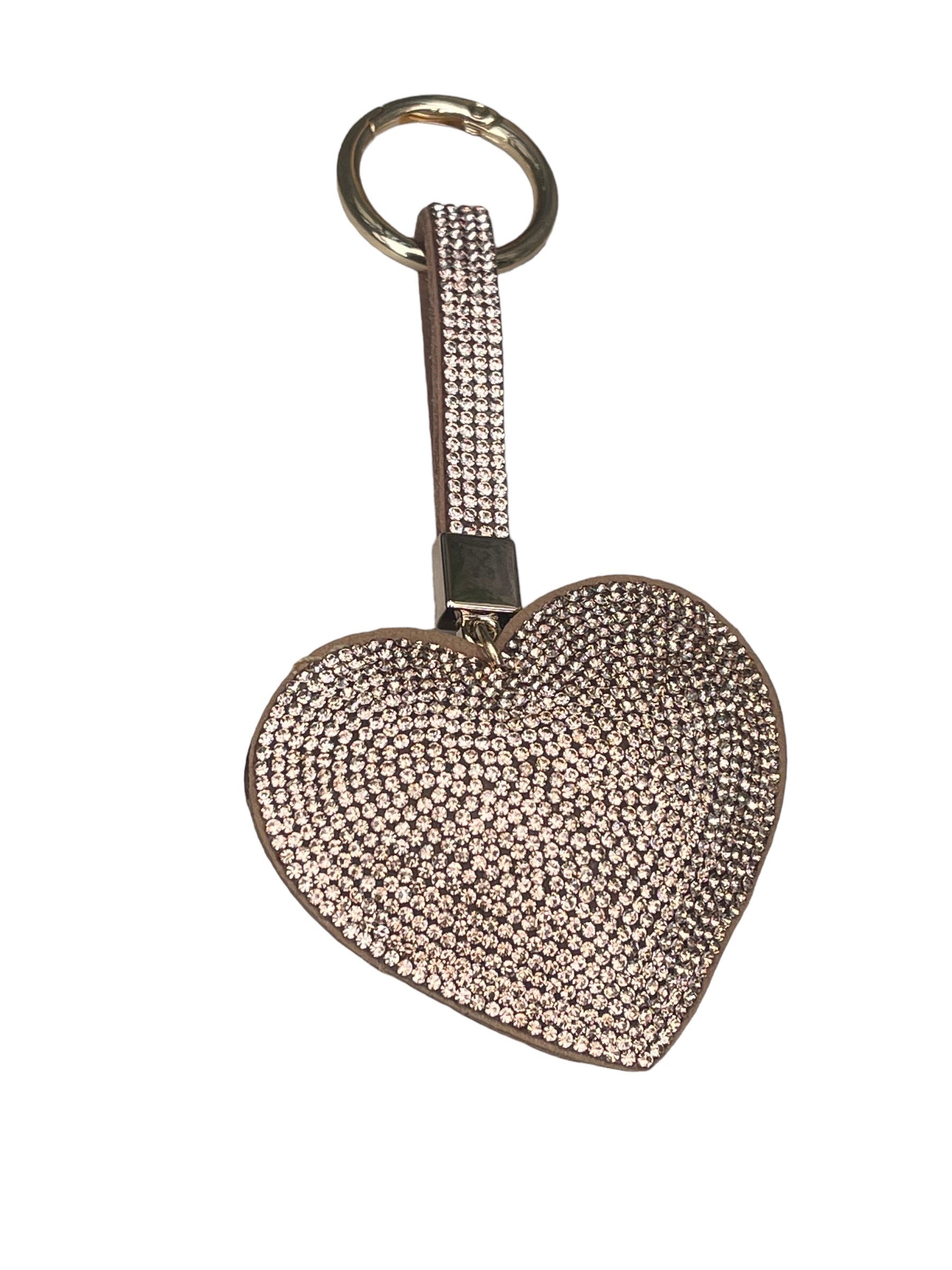 Heart sparkly keyring